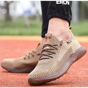 Saudex  Steel Toe Anti-piercing  Non-slip Work Hiking Sneakers Mens Size 8.5 NEW